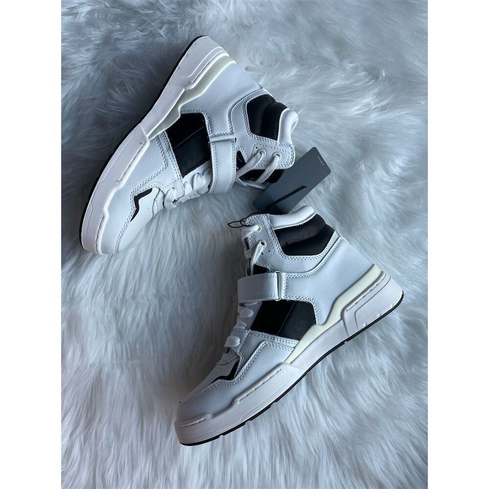 🆕 G-STAR Raw Attac Women’s Mid Sneakers White/Black Size 7 US - Picture 2 of 11